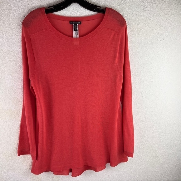 Eileen Fisher Sweaters - EILEEN FISHER Melon pullover sweater. Lightweight tunic length.Size petite Small